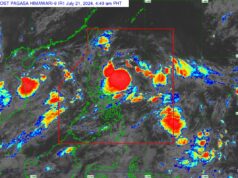 Tropical Storm Carina bahagyang bumilis