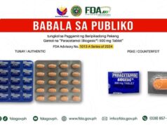 FDA nagbabala sa pekeng paracetamol