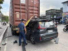 Drayber patay sa pagsalpok ng SUV sa trailer truck