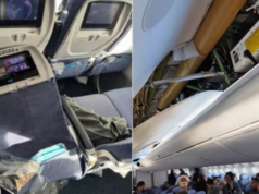 Pasahero na-stuck sa luggage compartment ng eroplano sa severe turbulence