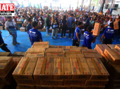 557 pamilyang hagip ng baha sa Brgy. Hulong Duhat inayudahan