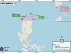 North Luzon binalaan sa posibleng debris mula sa Chinese rocket