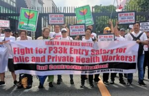 ‘Unjust’ wage hike kinondena ng health workers sa DBM