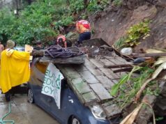 Pader gumuho sa malakas na ulan; SLEX binaha