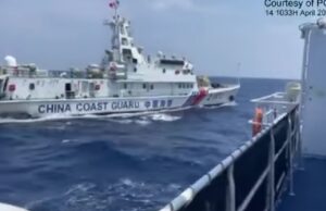 BRP Cabra mapanganib na hinarang ng China Coast Guard sa Bajo de Masinloc — PCG