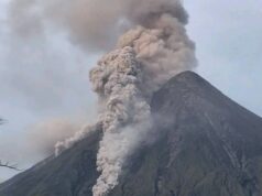 Mayon Volcano nagbuga ng abo; nananatili sa Alert Level 3