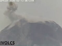 Minor eruption naitala sa Bulkang Mayon