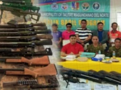 Mga baril, granada isinuko sa Maguindanao del Norte