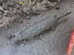 Bomba nahukay sa ginagawang kanal sa gilid ng Manila City Hall