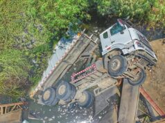 Detour bridge sa Ilocos Sur gumuho