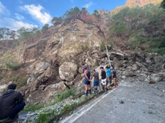 Kalsada sa Mountain Province isinara sa malaking landslide