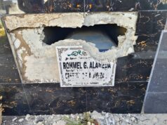 Puntod ni ex-vice mayor ng Aparri, sinira