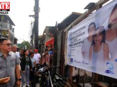 Mga nasunugan sa Navotas binisita ni Bong Go