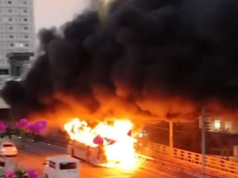 May-ari ng nasunog na bus sa EDSA Ortigas, pinagbabayad ng DPWH