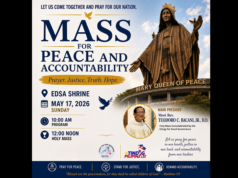 Misa isasagawa sa EDSA Shrine ngayong Linggo para sa ‘peace and accountability’