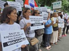 Kilos protesta sa picket vs smokey mountain rehab project, isinagawa