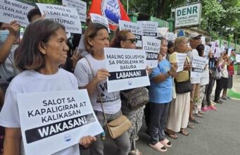 Kilos protesta sa picket vs smokey mountain rehab project, isinagawa