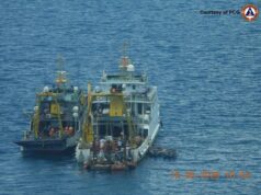 Pagkakalas ng Chinese research vessel sa floating platform sa Bajo de Masinloc, nirekord ng PCG, BFAR