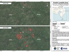 Landslide areas sa Mindanao kasunod ng lindol natukoy sa mapa ng PhilSA