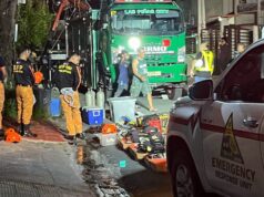2 nawawala sa gumuhong hukay sa kalsada sa Las Piñas City