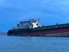 PCG rumesponde sa oil leak ng sumadsad na barko sa Ilocos Norte