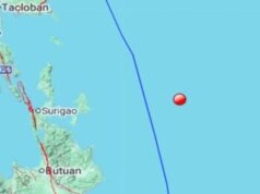 M-5.3 lindol yumanig sa karagatan ng Gen. Luna, Surigao Norte
