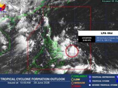 LPA sa PAR, posibleng maging Tropical Depression