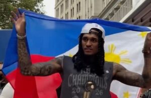 NBA champion Clarkson binati ni Pacquiao