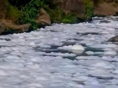 Nakalalasong bula sa ilog sa Laguna, tatalupan ng DENR