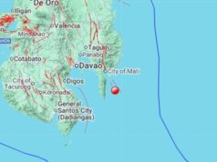 Magnitude 5.2 na lindol yumanig sa Davao Oriental