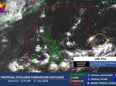 LPA sa labas ng PAR may katamtamang tsansa na mabuo bilang bagyo – PAGASA