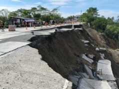 Bahagi ng Bukidnon-Davao highway gumuho