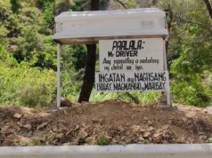 Kabaong na ‘Warning Sign’ sa Benguet-Nueva Vizcaya road, agaw pansin sa mga motorista