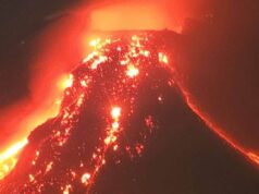 Lava, nagbabagang magma namataan sa bunganga ng Mayon