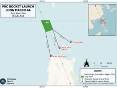 PhilSA: Debris ng Chinese rocket maaaring bumagsak sa karagatan ng Hilagang Luzon