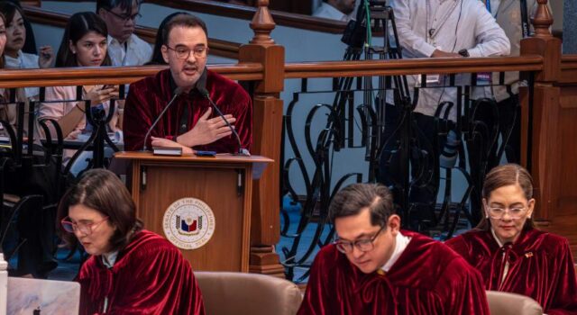 Cayetano, minority senators umalma sa botohan sa presiding officer sa impeachment court
