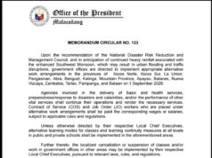 Alternative Work and Learning Arrangements sa 15 lalawigan ipinag-utos ng Malakanyang sa gitna ng malakas na ulan
