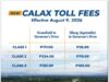 Toll para sa CALAX subsection 3, aprubado na