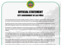 F2F classes sa mga paaralan sa Las Piñas, sinuspinde ng 5 araw