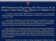 SPD naglabas ng pahayag sa abandonadong kabaong sa Makati