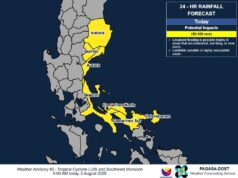 Malalakas na pag-ulan ibinabala sa ilang lugar sa Luzon hanggang Martes sa #TDLuis