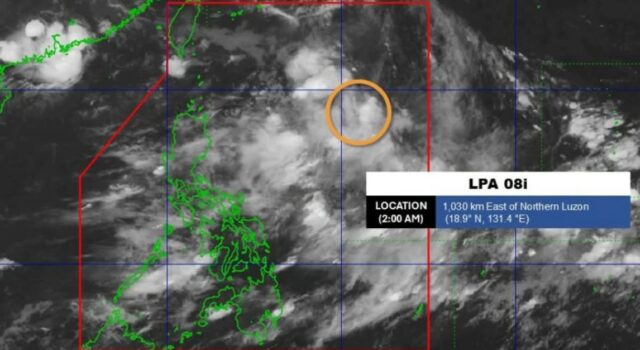 LPA sa loob ng PAR posibleng maging bagyo sa loob ng 48 oras — PAGASA