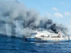 1 patay, 172 nasagip sa nasunog na ferry sa Bali