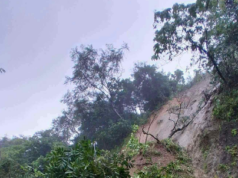 Landslide bumara sa provincial road sa San Marcelino, Zambales