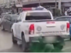 Drayber ng patrol car ng LTO na lumabag sa batas trapiko pinasisibak