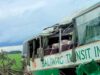 2 patay sa tumagilid ang bus sa palayan sa Nueva Ecija