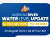 Marikina river, ibinaba na sa 1st alarm