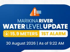 Marikina river, ibinaba na sa 1st alarm