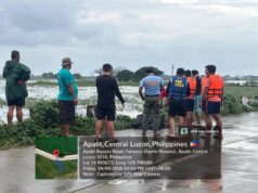 Trak nahulog sa binahang palayan sa Pampanga, drayber at pahinante patay