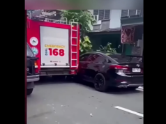 LTO, ipinatawag viral driver ng kotseng nakaharang sa fire truck sa Makati